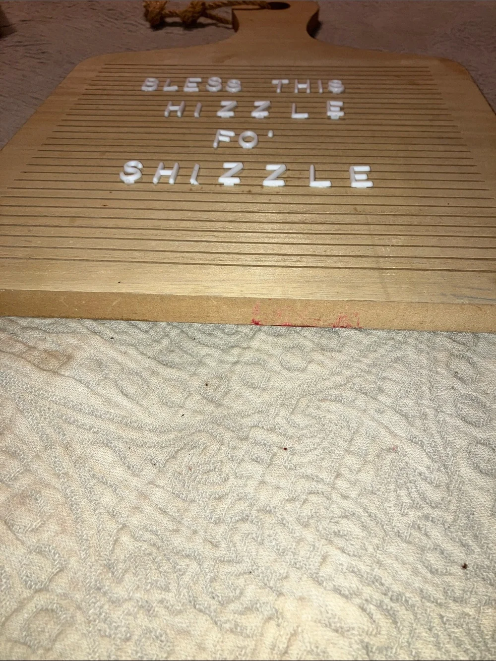 Wooden Letterboard Paddle Sign - Natural Wood